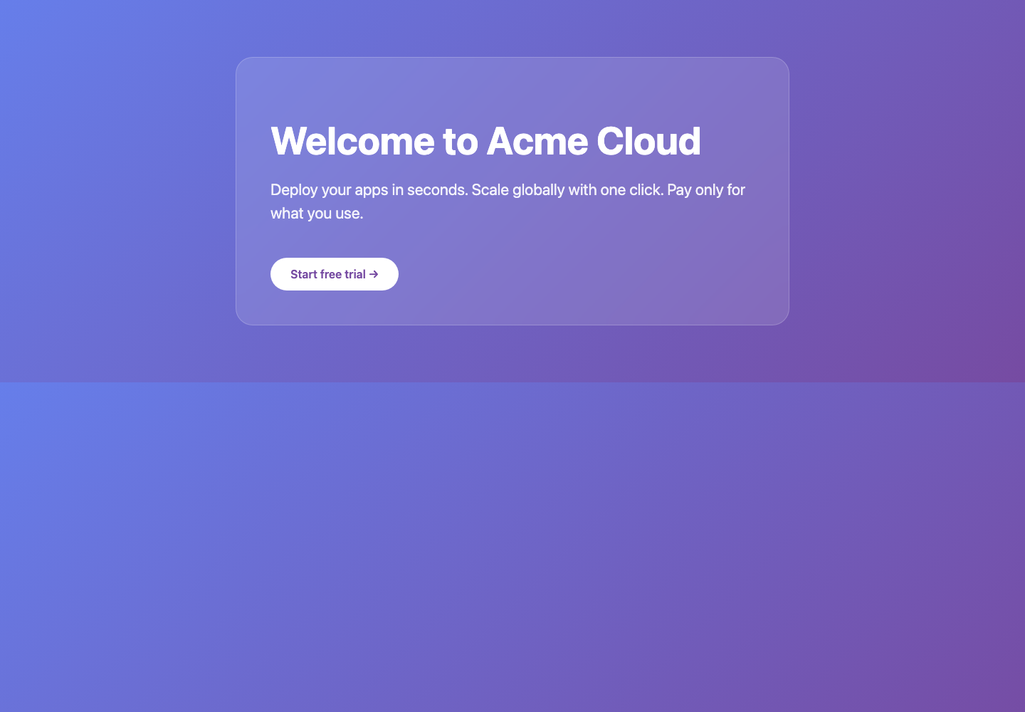 Render a styled marketing hero HTML snippet into a PNG. example image